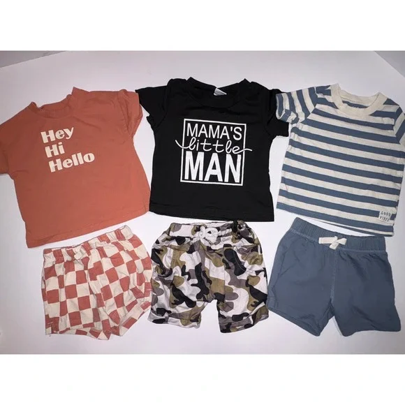 Boys 6-9 Months Clothing Bundle 15pc Tops, Bottoms, jumpsuits, Outfits - Picture 7 of 15
